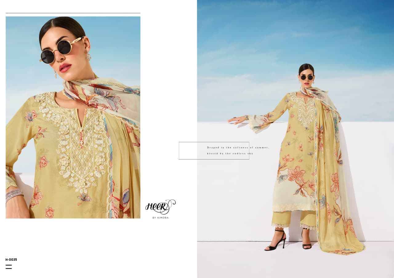 Marina By Kimora 0031 to 0036 Series Designer Festive Suits Collection Beautiful Stylish Fancy Colorful Party Wear & Occasional Wear Pure Muslin Dresses At Wholesale Price